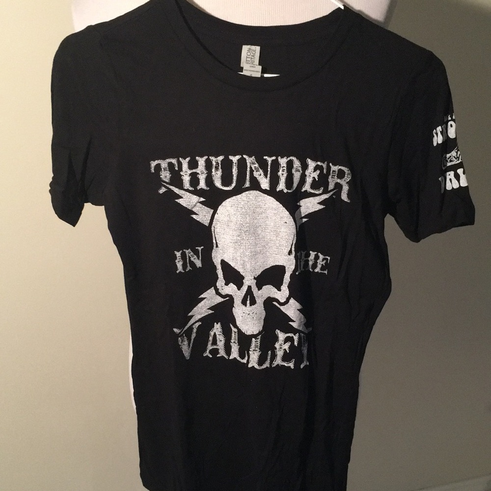 Allstate Cotton Heritage Black T-shirt, “Thunder in the Valley”